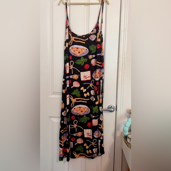 Lisa Says Gah - Sofia Slip Dress - Buon Appetito - Italian Meal fabric 2XL - Picture 2 of 4